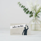 Windows Cleaning Service Dirty Manager Visitekaartje (Staand voorkant)