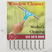 Windows Cleaning Service Small Business Flyer (Voorkant)