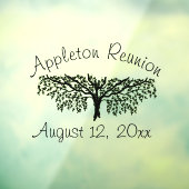 Windows Cling - Oak Tree- en Event Name Dates Raamsticker (Vel 3)