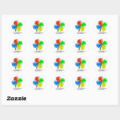 Windows Clover Edition Ronde Sticker (Vel)