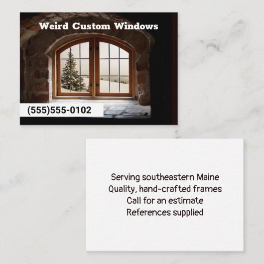 Windows Company Home Builder Visitekaartje (Voorkant / Achterkant)