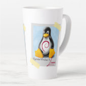 Windows Debian Linux TUX geüpgraded Latte Mok (Rechterhoek)