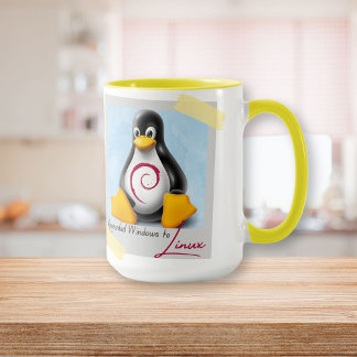 Windows Debian Linux TUX geüpgraded Mok