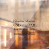 Windows Decal Clings Business Home (Vel 2)