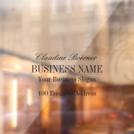 Windows Decal Clings Business Home