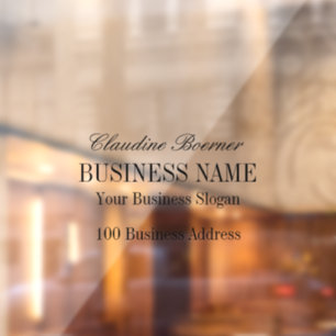 Windows Decal Clings Business Home