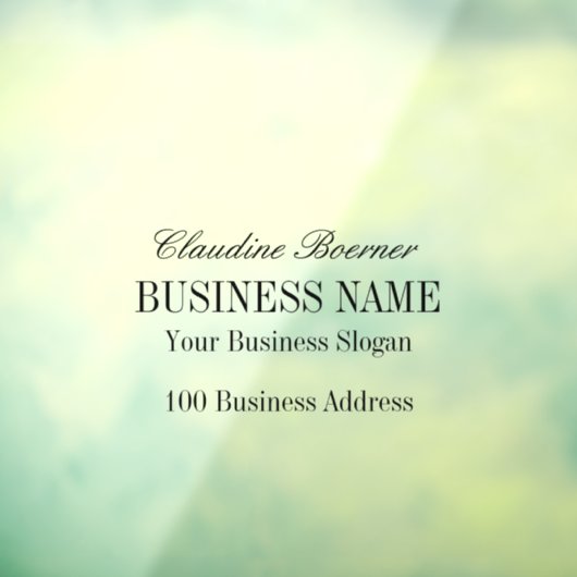 Windows Decal Clings Business Home (Vel 3)