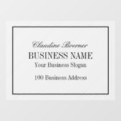 Windows Decal Clings Business Home (Vel)