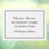 Windows Decal Clings Business Home (Vel 3)