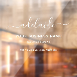 Windows Decal Clings Business Home Script Name Sig