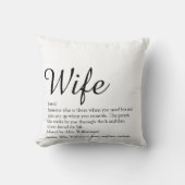 Windows Definition Black en White Chic Script Fun Kussen (Voorkant)