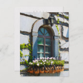 WINDOWS DOORS FLOWERS BUILDING POSTCROSSING BRIEFKAART (Voorkant / Achterkant)