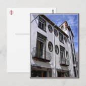 Windows en Balcony: Funchal, Portugal Briefkaart (Voorkant / Achterkant)
