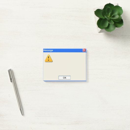 Windows Error Message Post it Note (Kantoor)