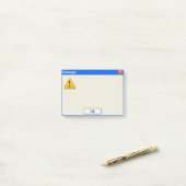 Windows Error Message Post it Note (Op bureau)