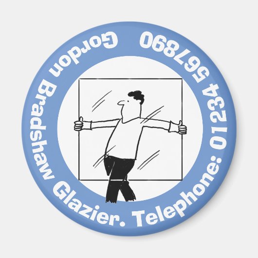 Windows Glas en Glazing voor de Glazier. Magneet (Voorkant)