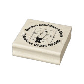 Windows Glas en Glazing voor de Glazier. Rubberstempel (Stempel)