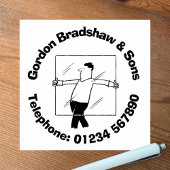 Windows Glas en Glazing voor de Glazier. Rubberstempel