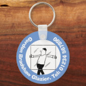 Windows Glas en Glazing voor de Glazier. Sleutelhanger (Achterkant)