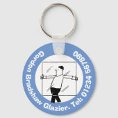 Windows Glas en Glazing voor de Glazier. Sleutelhanger (Achterkant)