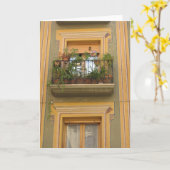 Windows Happy Summer Ventana Wenskaart Kaart (Gele Bloem)