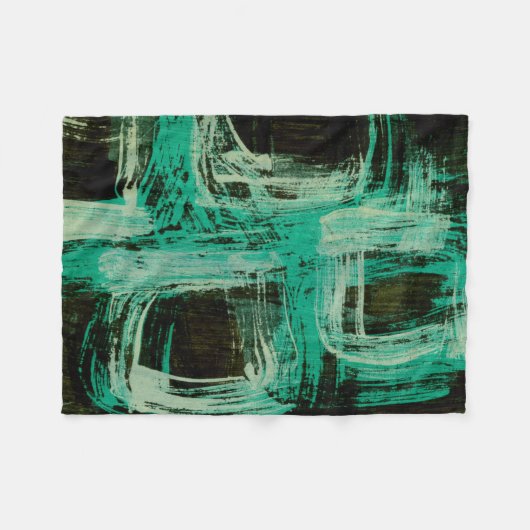 Windows I-Aquamarine Fleece Deken (Voorkant (Horizontaal))