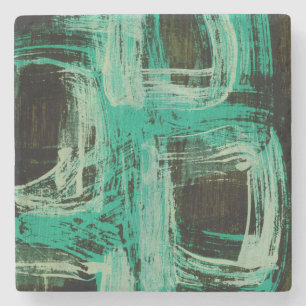 Windows I-Aquamarine Stenen Onderzetter