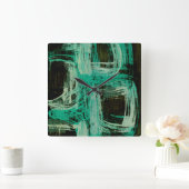 Windows I-Aquamarine Vierkante Klok (Huis)