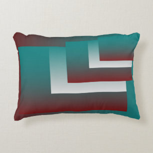 Windows in blauwgroen wit met vuurwapens accent kussen