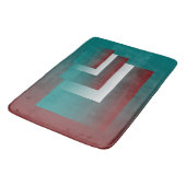 Windows in blauwgroen wit met vuurwapens badmat (Gekanteld)