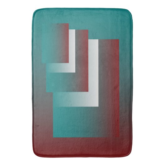 Windows in blauwgroen wit met vuurwapens badmat (Voorkant Verticaal)