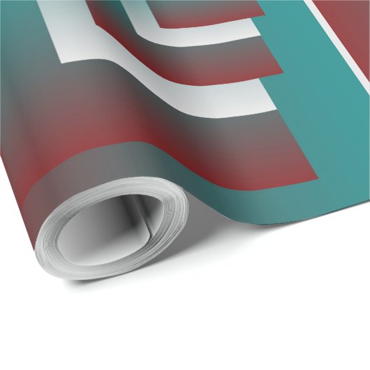 Windows in blauwgroen wit met vuurwapens cadeaupapier (Rol Hoek)