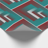 Windows in blauwgroen wit met vuurwapens cadeaupapier (Hoek)