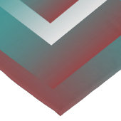 Windows in blauwgroen wit met vuurwapens lange tafelloper (Hoek)