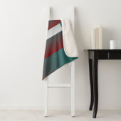 Windows in blauwgroen wit met vuurwapens sherpa deken (In situ)