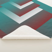 Windows in blauwgroen wit met vuurwapens sherpa deken (3/4)