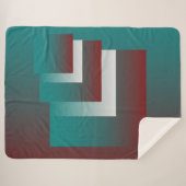 Windows in blauwgroen wit met vuurwapens sherpa deken (Voorkant (horizontaal))