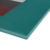 Windows in blauwgroen wit met vuurwapens snijplank (Hoek)
