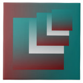 Windows in blauwgroen wit met vuurwapens tegeltje (Voorkant)