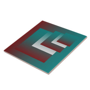 Windows in blauwgroen wit met vuurwapens tegeltje