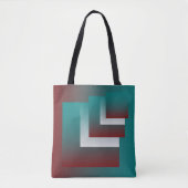 Windows in blauwgroen wit met vuurwapens tote bag (Voorkant)