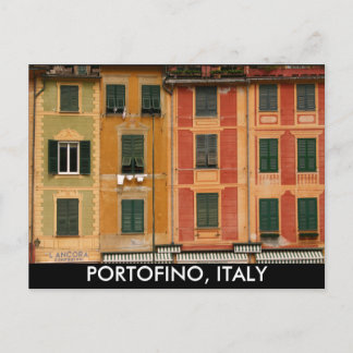 Windows in Portofino, Italië Briefkaart