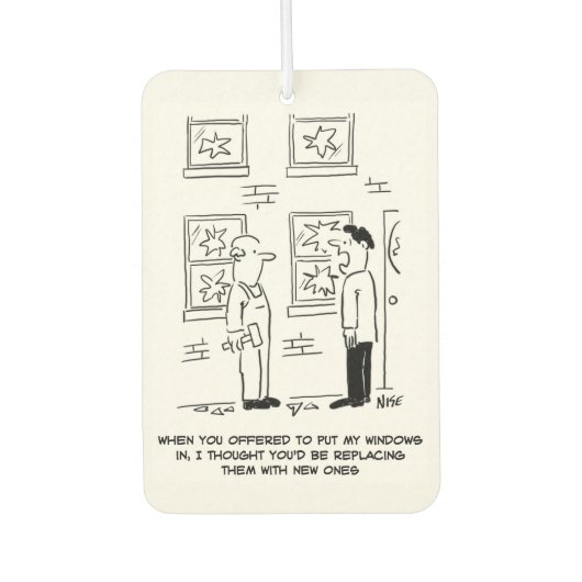 Windows ingedrukt houden. Een misverstand. Luchtverfrisser (Voorkant)