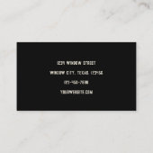 Windows-installatie oude  Rustige Visitekaartje (Achterkant)