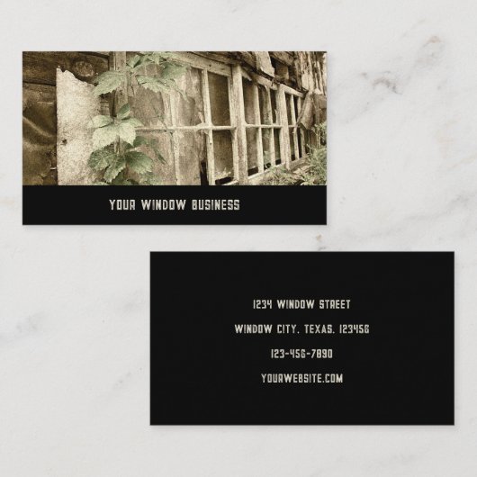 Windows-installatie oude  Rustige Visitekaartje (Voorkant / Achterkant)