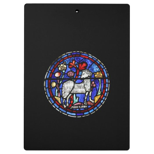 Windows Klembord van Gothic Glas in lood van Aries (Achterkant)