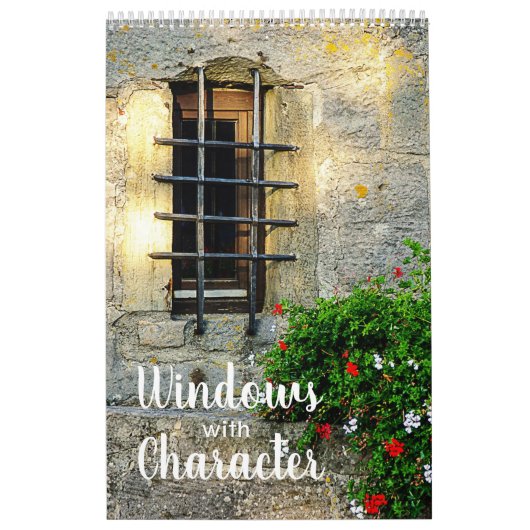 Windows met Karakter 12-Maandenkalender 2024 Kalender (Hoes)
