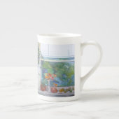 Windows-Mok met nog leven in China Porselein Kop (Rechts)