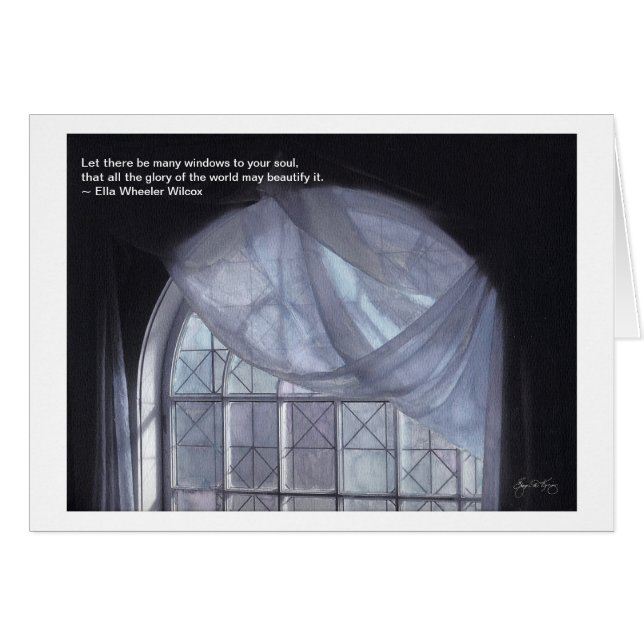 "Windows naar uw sol"-kaart (Voorkant Horizontaal)