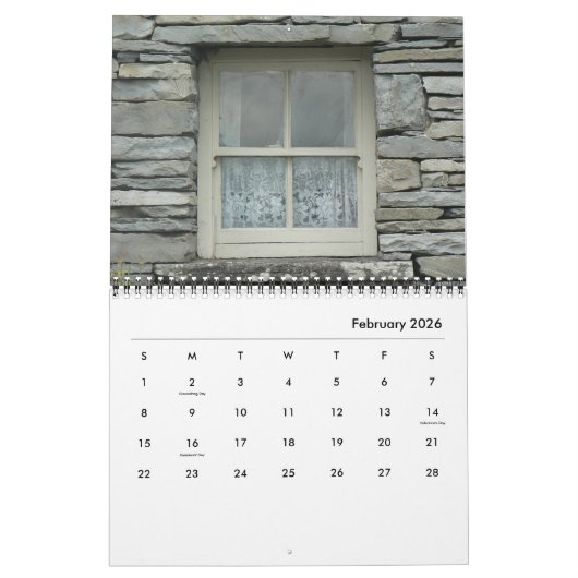 Windows of Ireland calendar Kalender (Feb 2026)